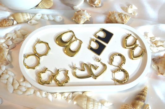 Golden Aura  Hoops